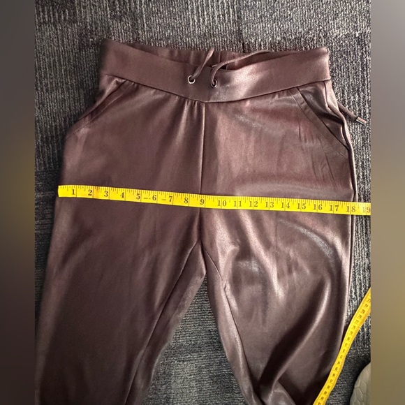 RACHEL ZOE Faux Leather Coated women’s Leggings Brown Stretch Pants, SIZE XS - Picture 8 of 13